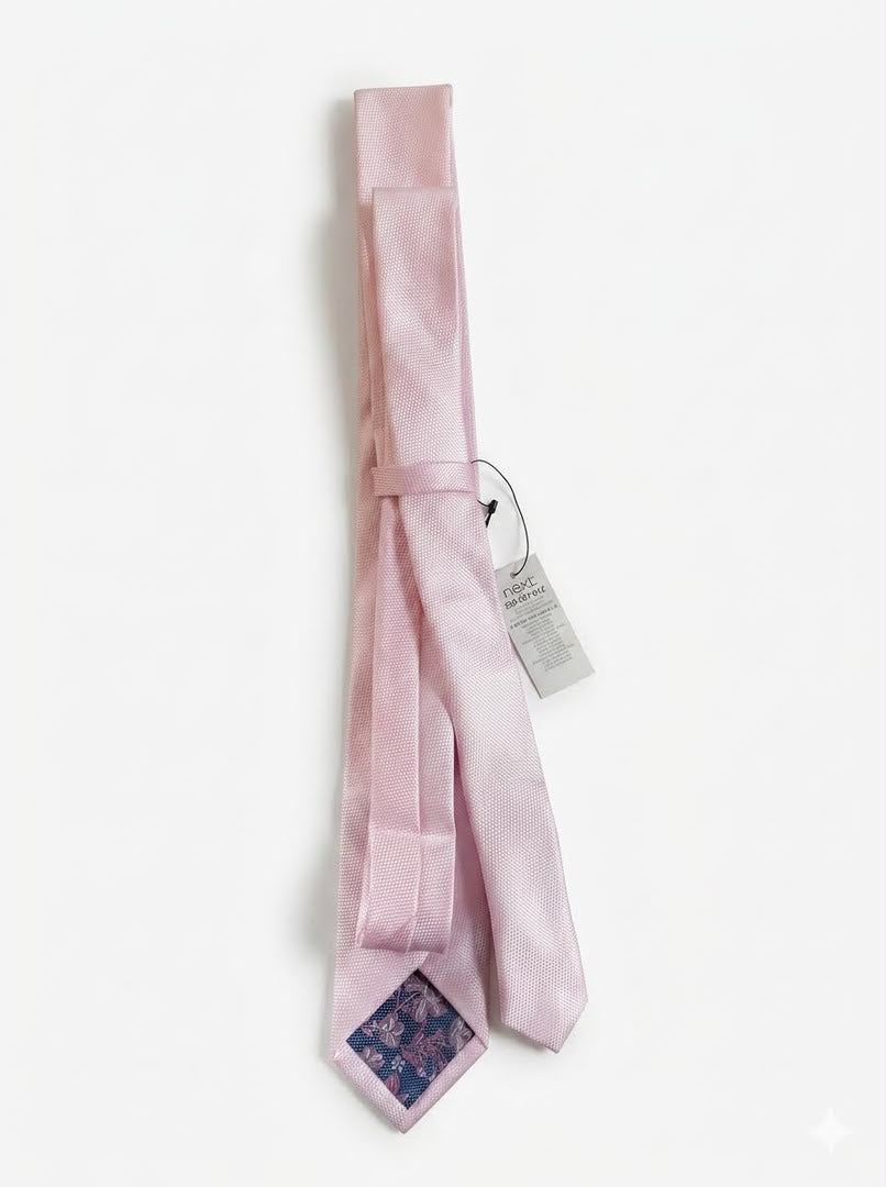 Textured Regular-Width Tie - Pink