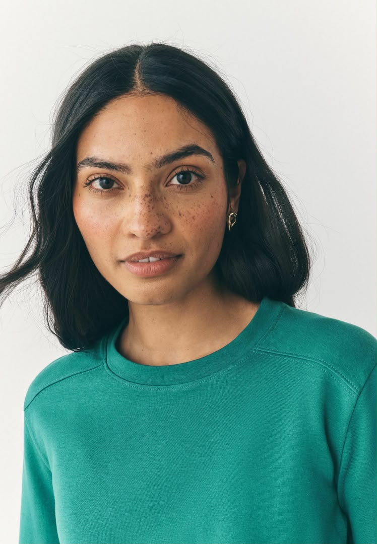 Long Sleeve Heavyweight Graphic Regular Fit Top - Green