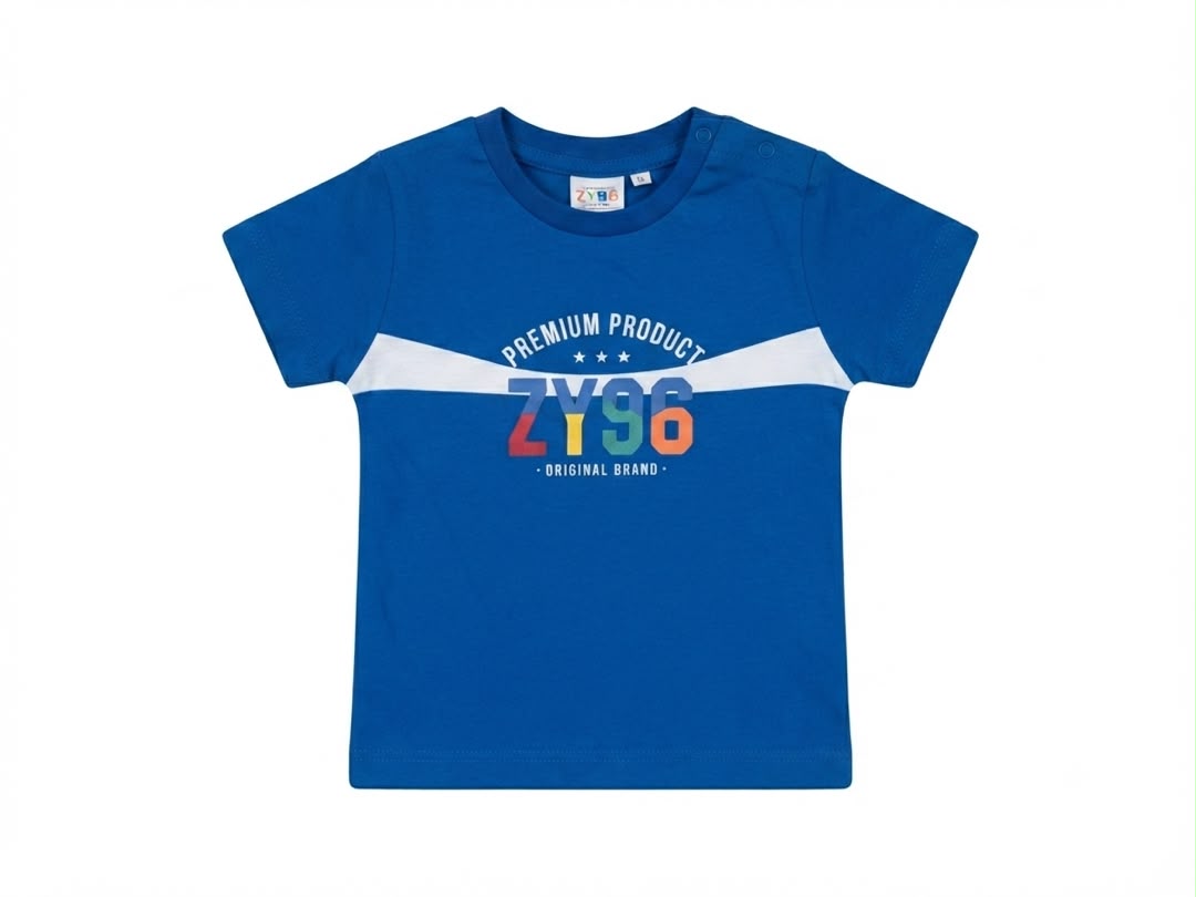 Crewneck T-shirt with a Bold Graphic Print