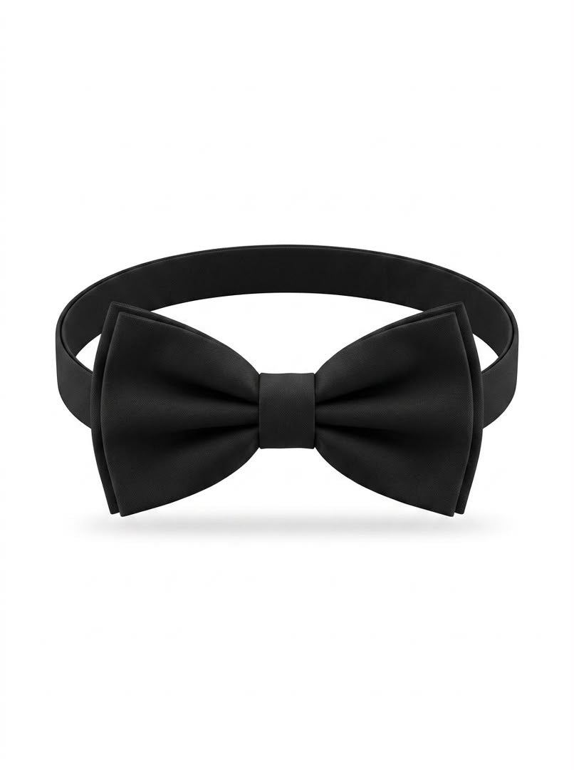 Classic Formal Crepe Bow tie - Black