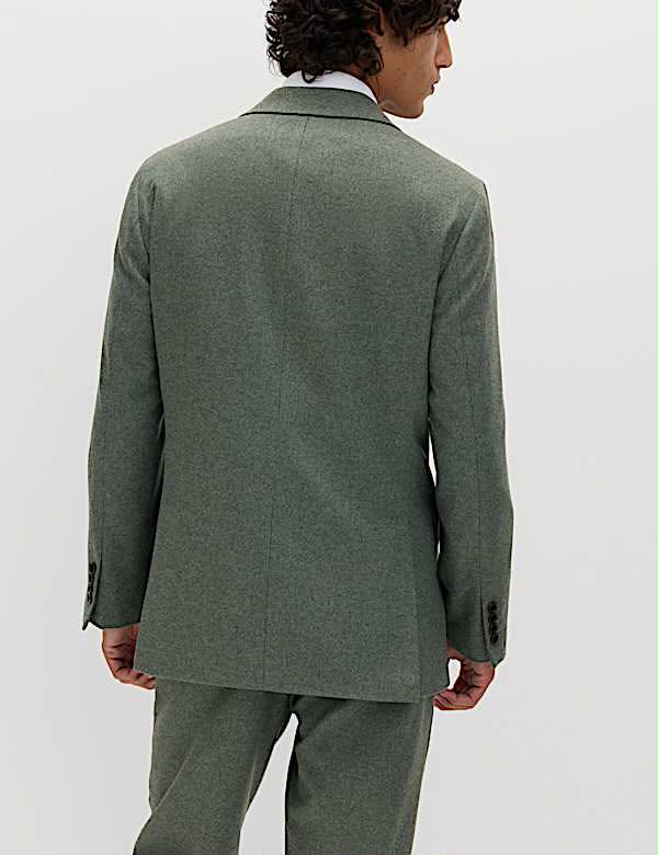 M&S 3 Piece Tailored Fit Italian Wool Rich Tweed Suit Set
