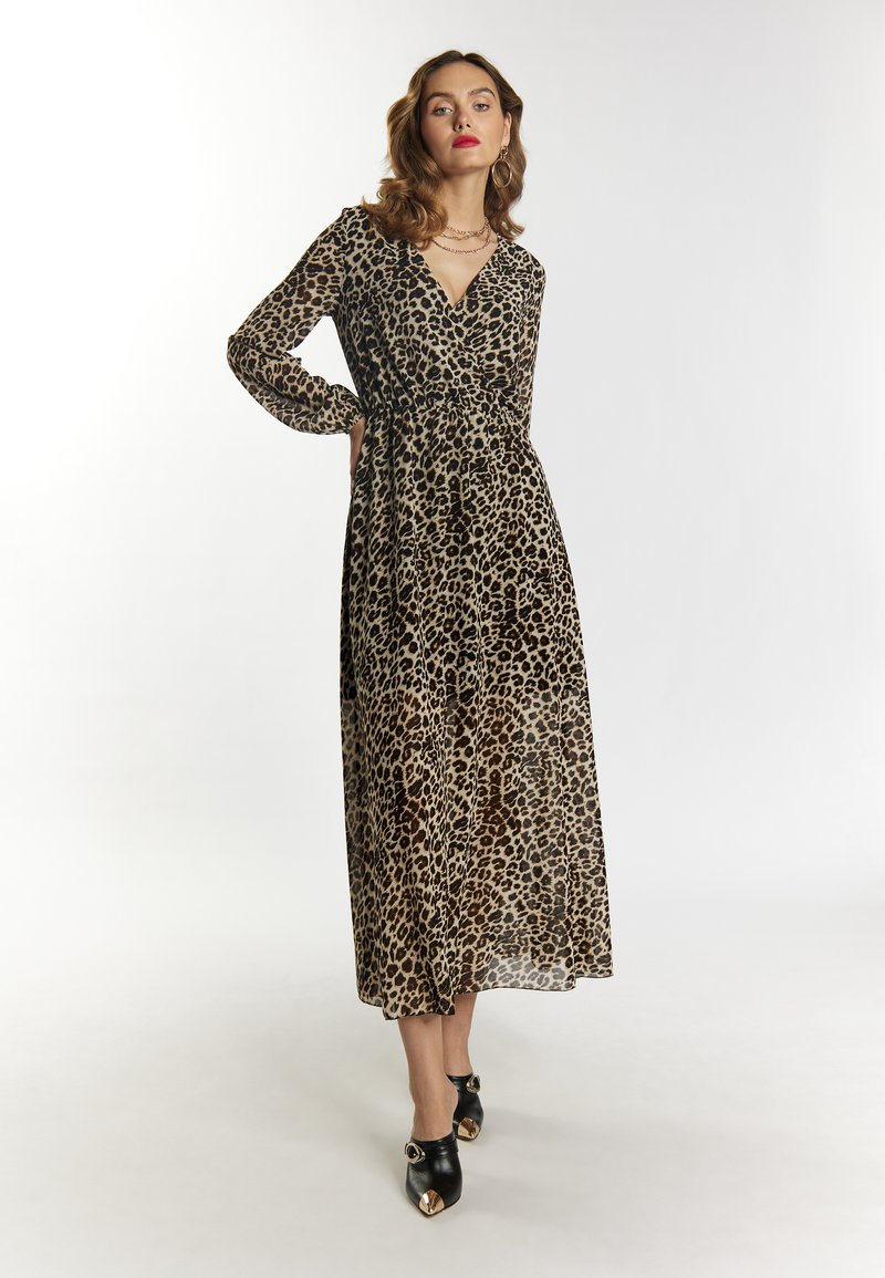 Animal Skin Midi Dress