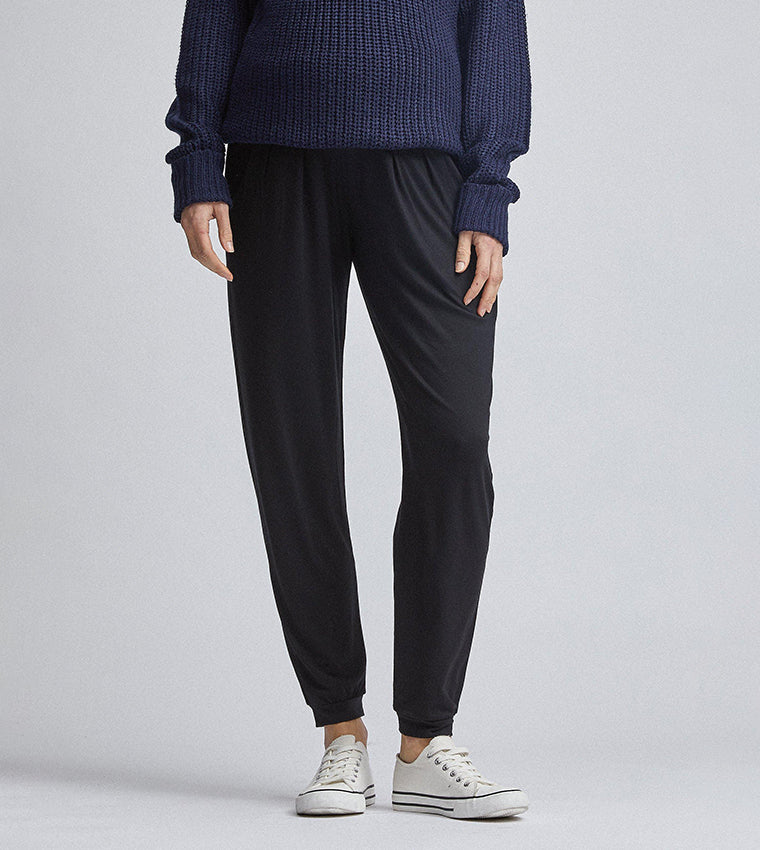 Over Bump High Waist Maternity Joggers Black