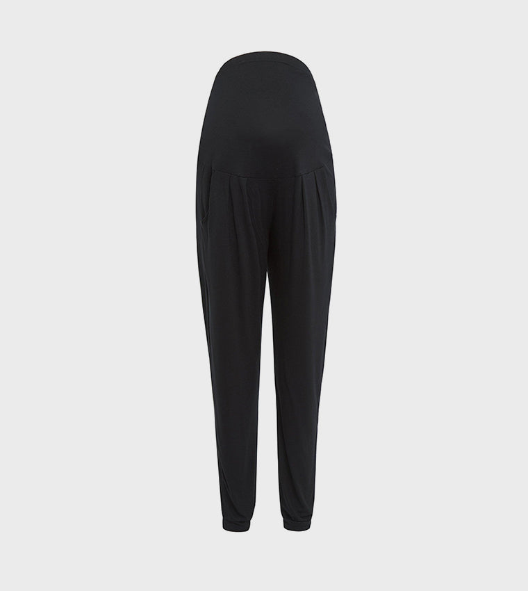 Over Bump High Waist Maternity Joggers Black
