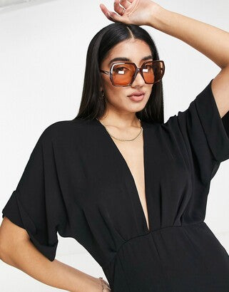 Kimono Culotte Jumpsuit Black