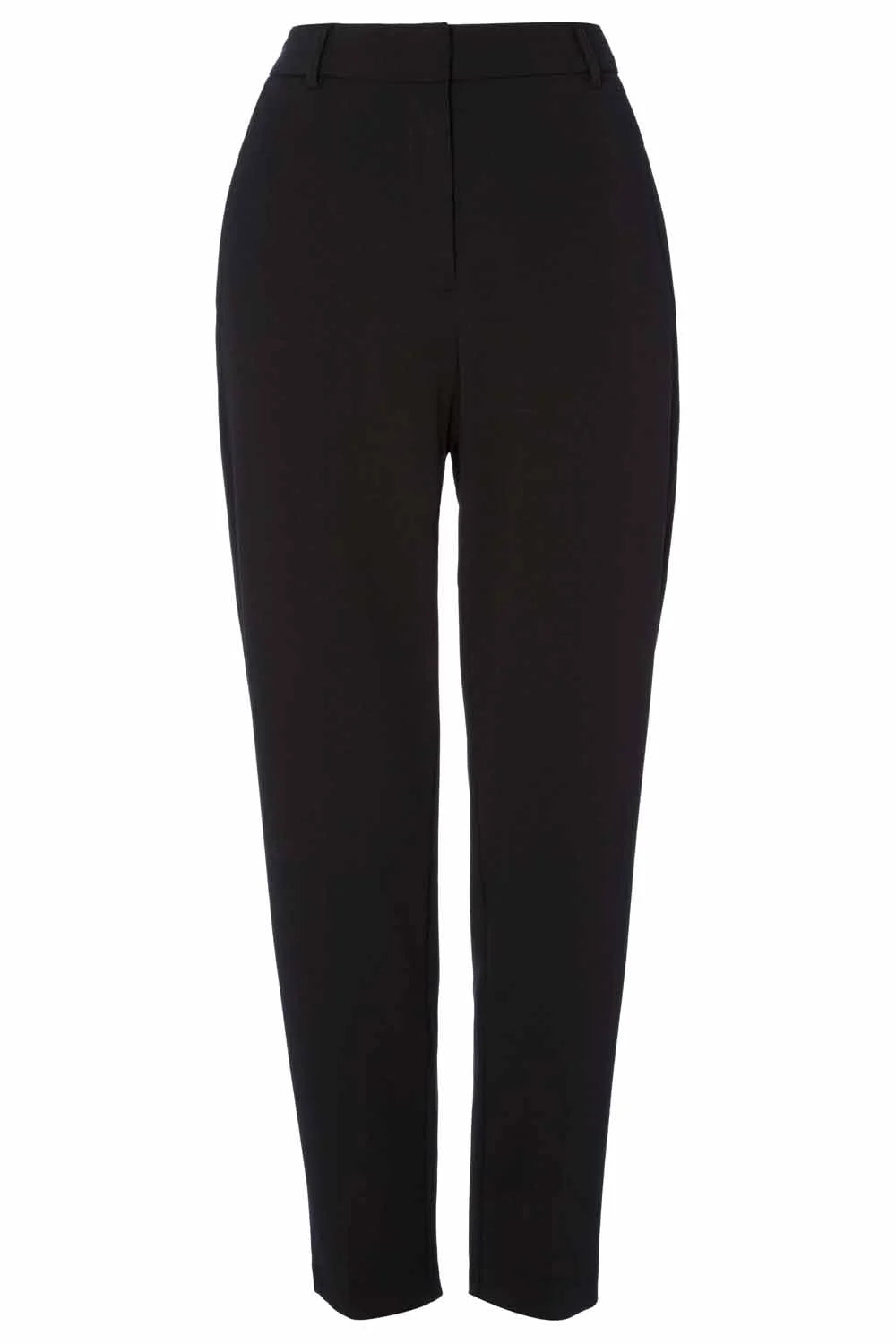 Black Straight Leg Stretch Trouse