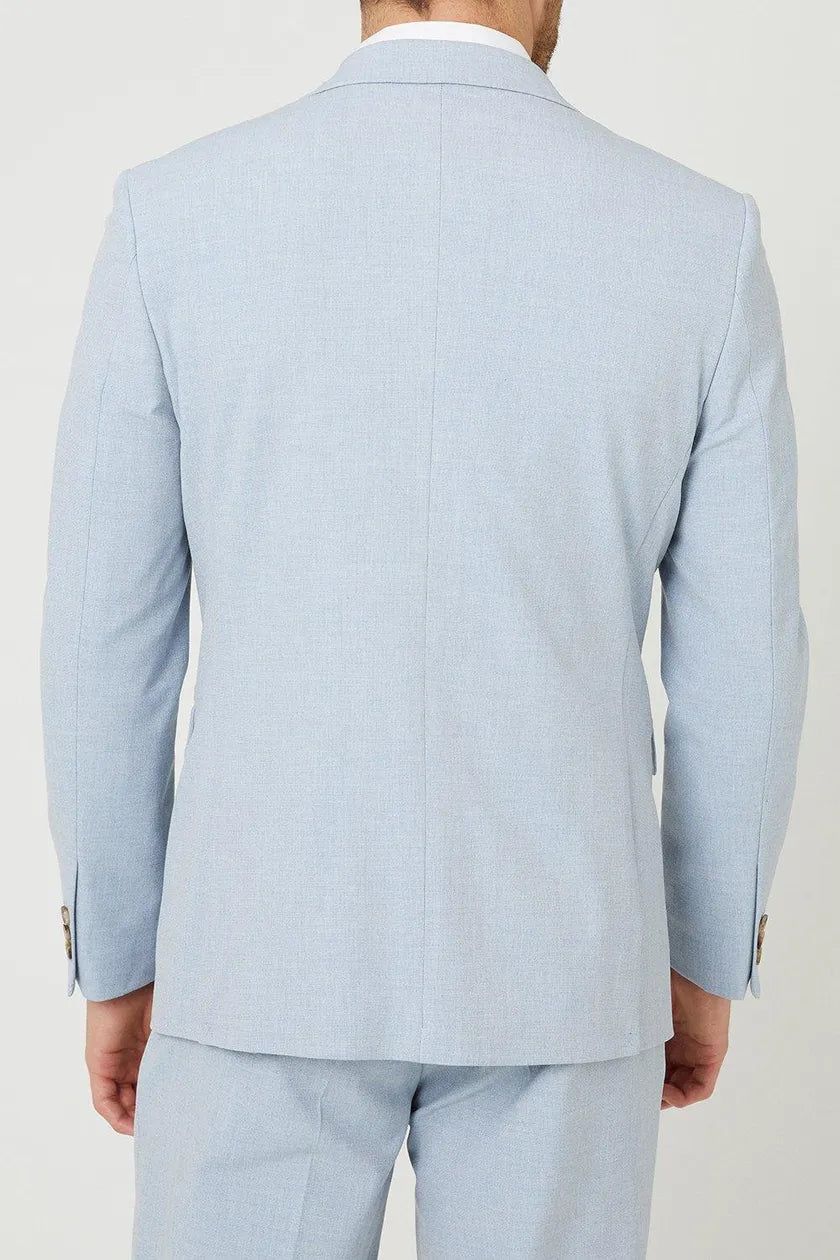 Tailored Fit Pale Blue End On End Suit Jacket