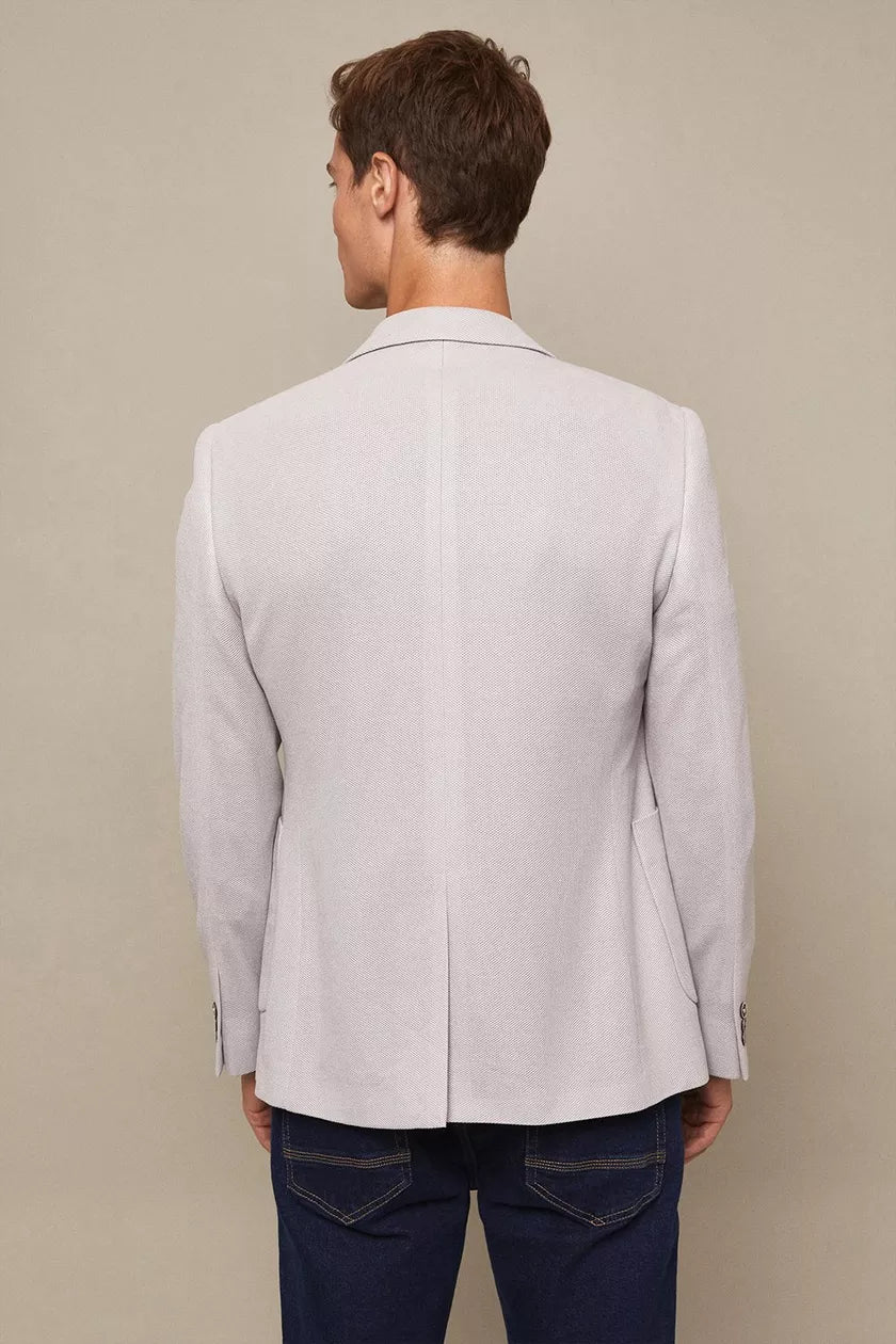 Slim Fit Grey Patch Pocket Grey