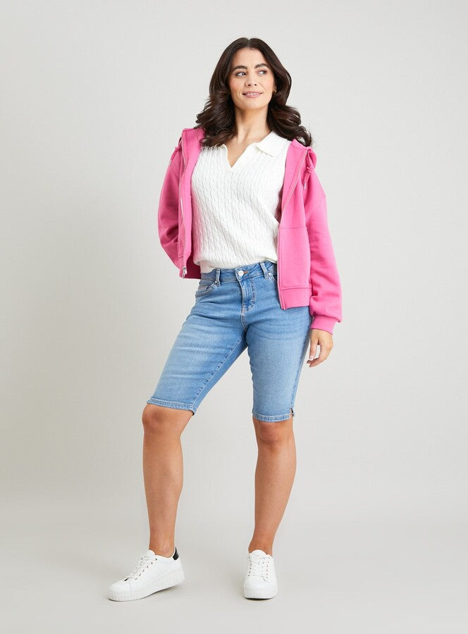 Denim Bermuda Shorts