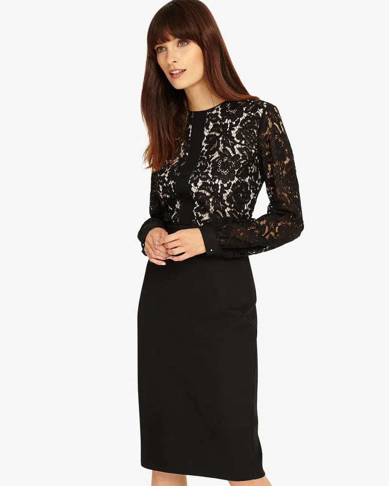 Eviana Lace Sleeve Dress