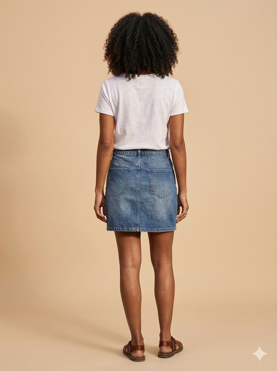 Denim Mini Skirt
