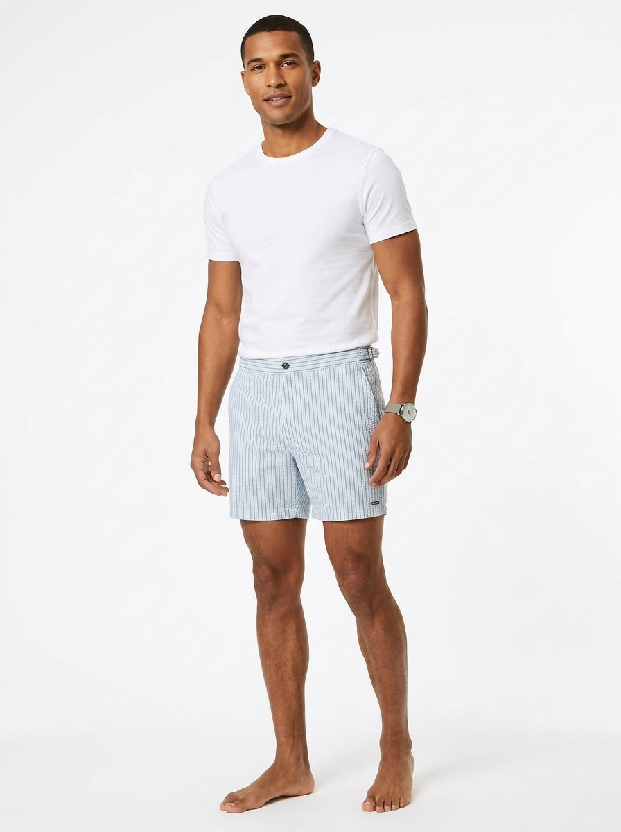 Men's Striped Seersucker Short