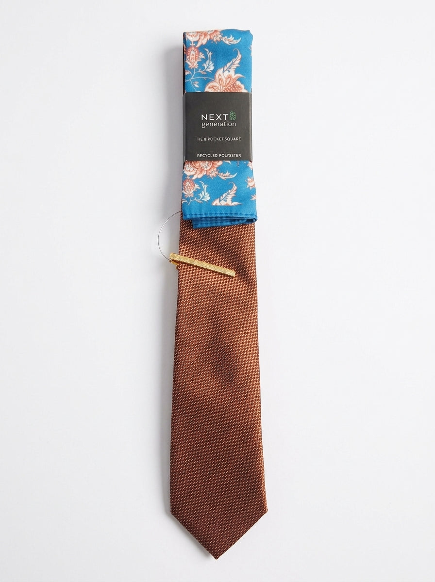 Rust And Pocket Square Set