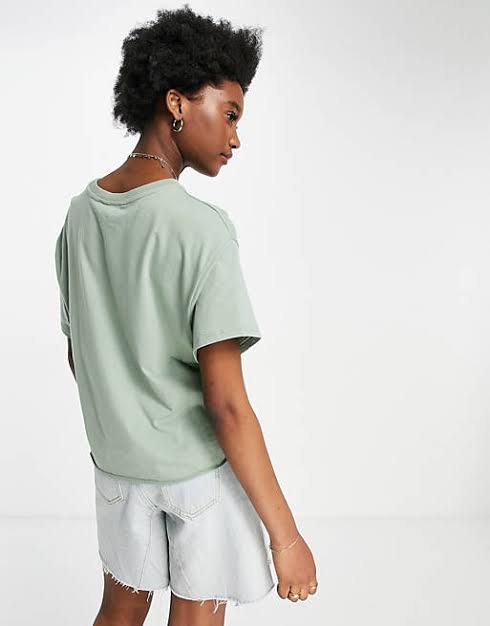 Khaki Crop T-Shirt