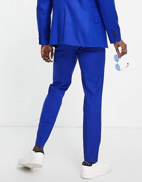 Slim Suit Pants in Blue