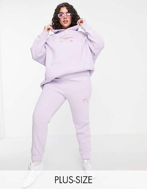 Oversized Jogger With Brand Logo Lilac