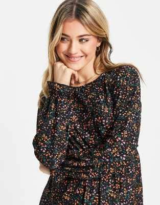 Textured Jersey Midi Dress