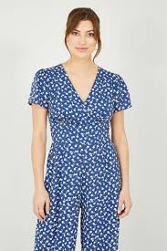 Ditsy Print Jumpsuit