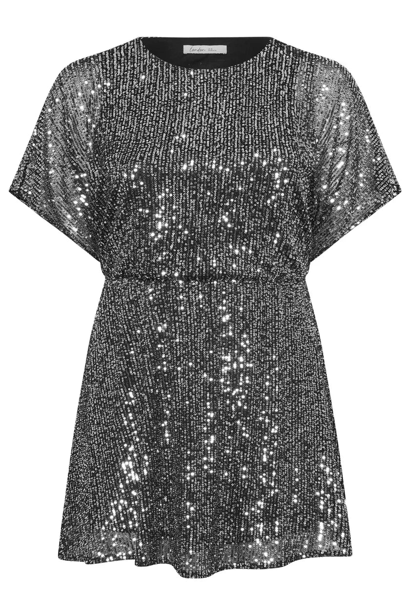 Peplum Sequin Top