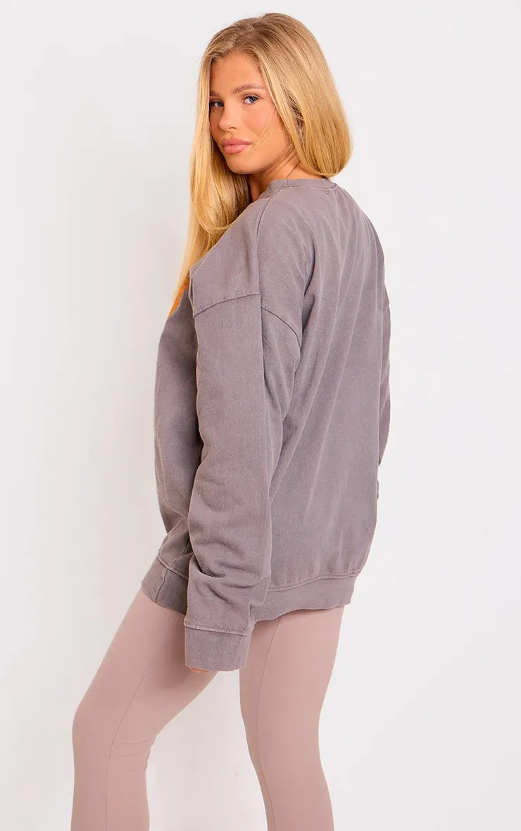 Charcoal Northern University Washed Sweatshirt