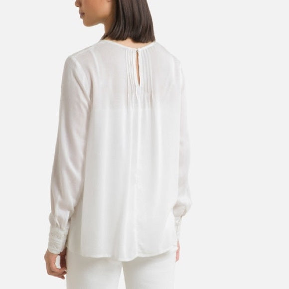 Round Neck Blouse White