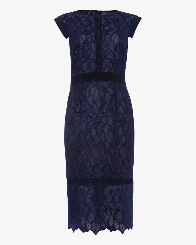 Maneki Lace Dress Navy