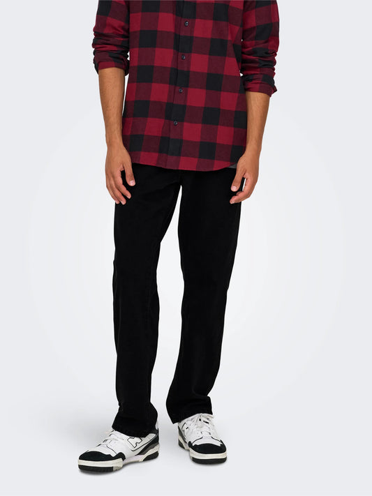 ONSEDGE Mid Waist Straight Fit Jeans