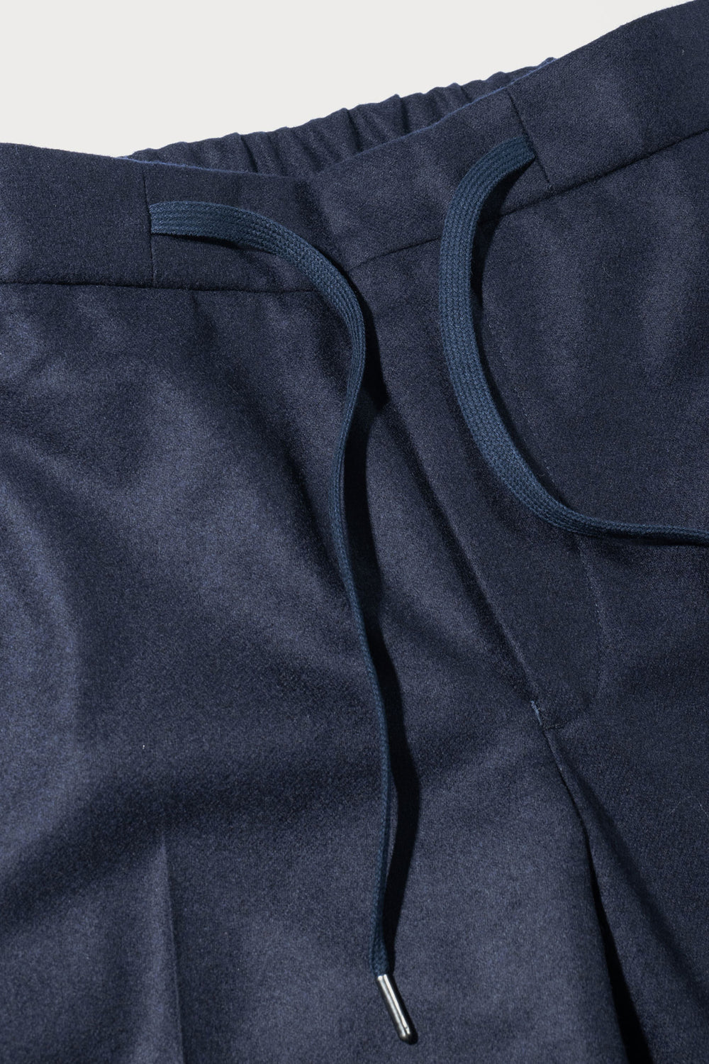 Slim Fit Navy Drawstring Trousers