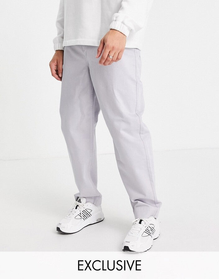Reclaimed Vintage inspired extreme 90's baggy jean in smokey blue
