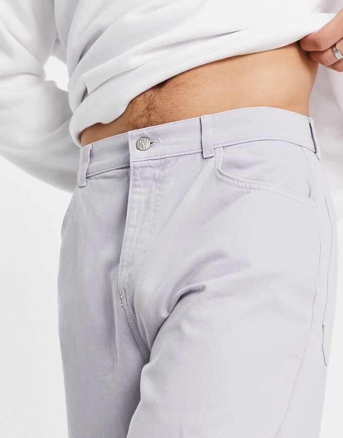 Reclaimed Vintage inspired extreme 90's baggy jean in smokey blue