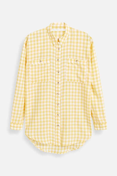 Modal Shirt With Print Yellow And White
