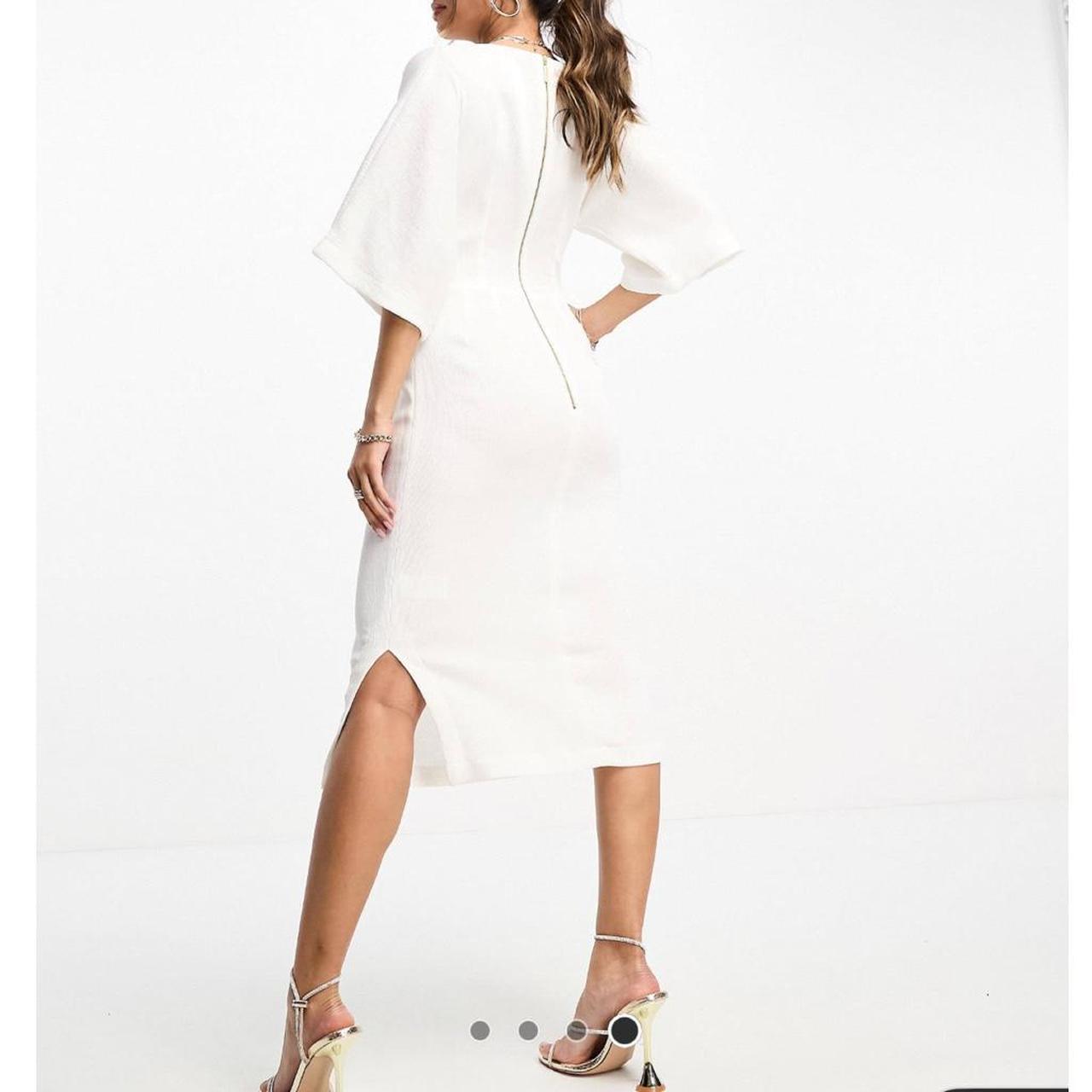 Petite Ribbed Pencil Midi Dress
