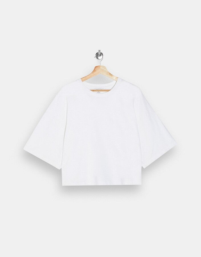 Short Sleeve Boxy T-shirt in White