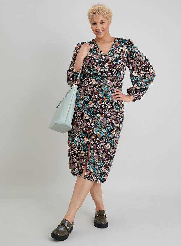 Floral Print Midi Dress