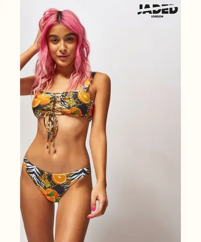 Printed Bikini Top