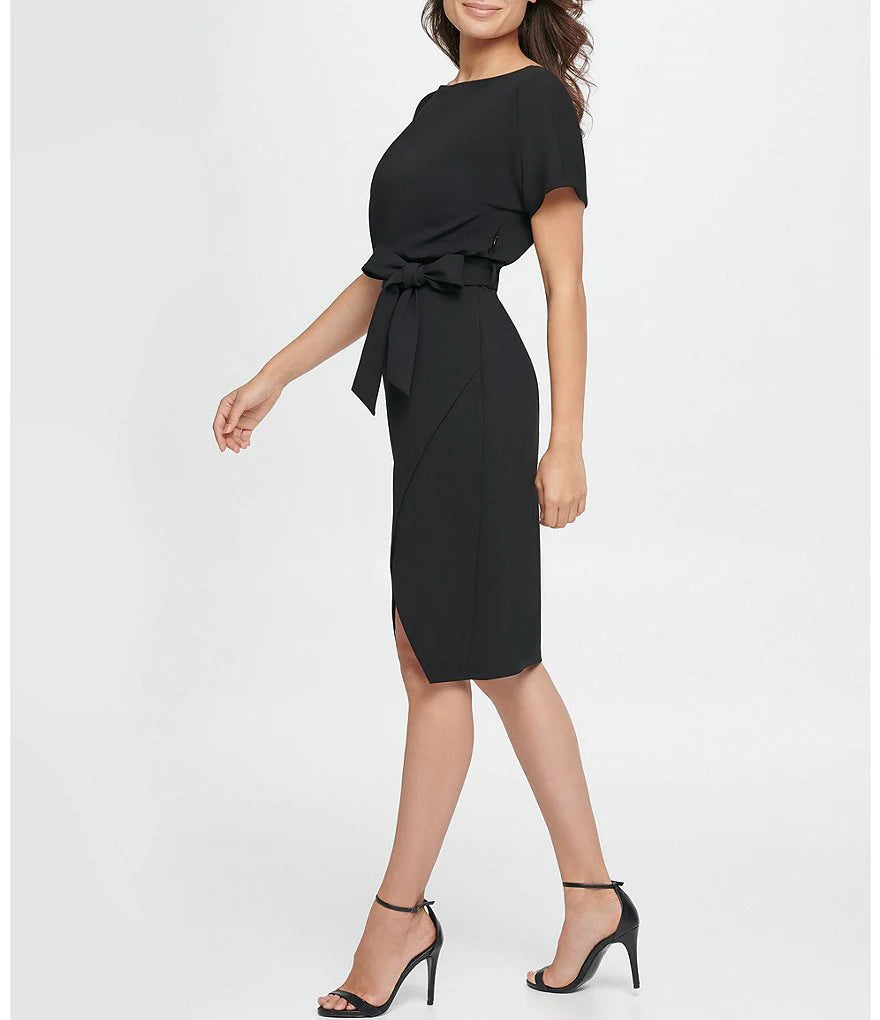 Short Sleeve Blouson Dress