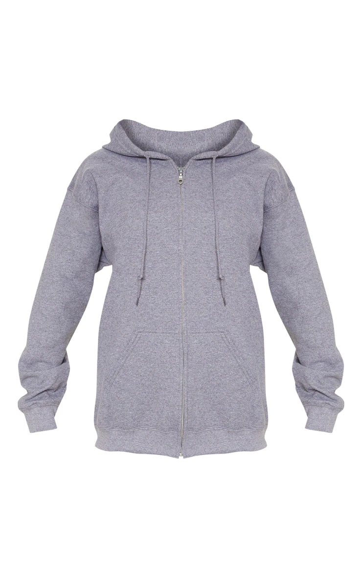 Grey Zip Up Hoodie