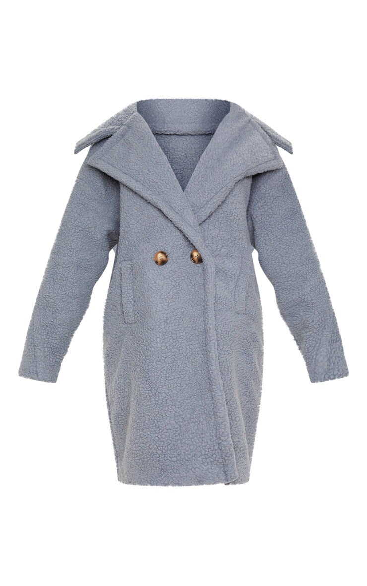 Grey Borg Drop Arm Midi Coat