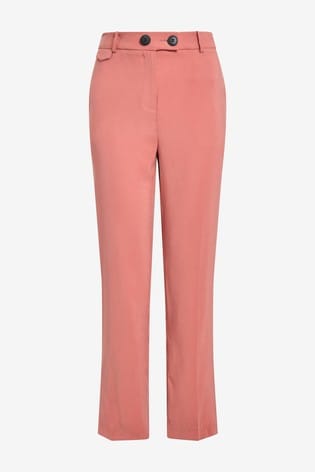 Pink Elasticated Back Tailored Trouser
