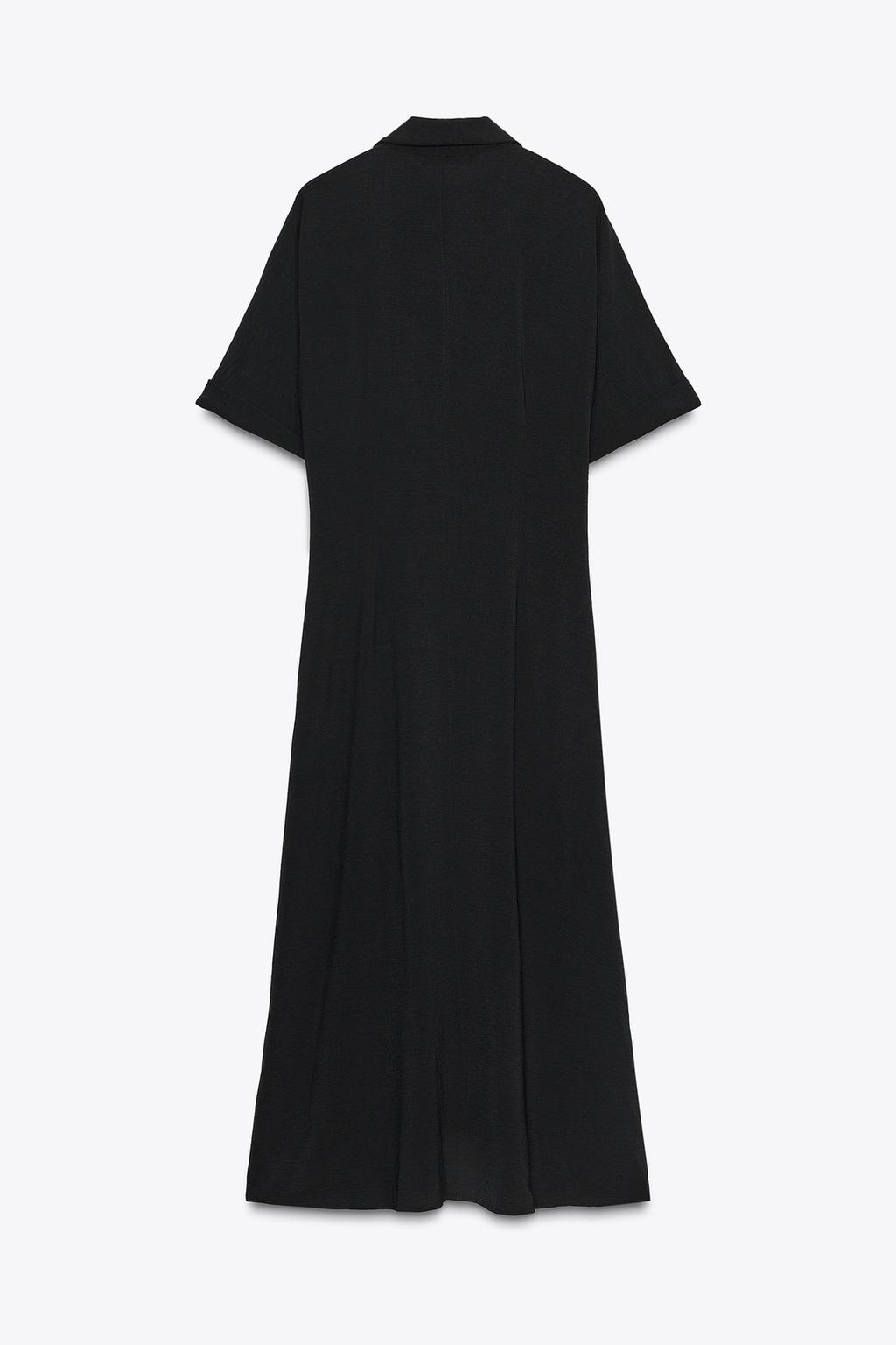 KNOT MIDI DRESS Black