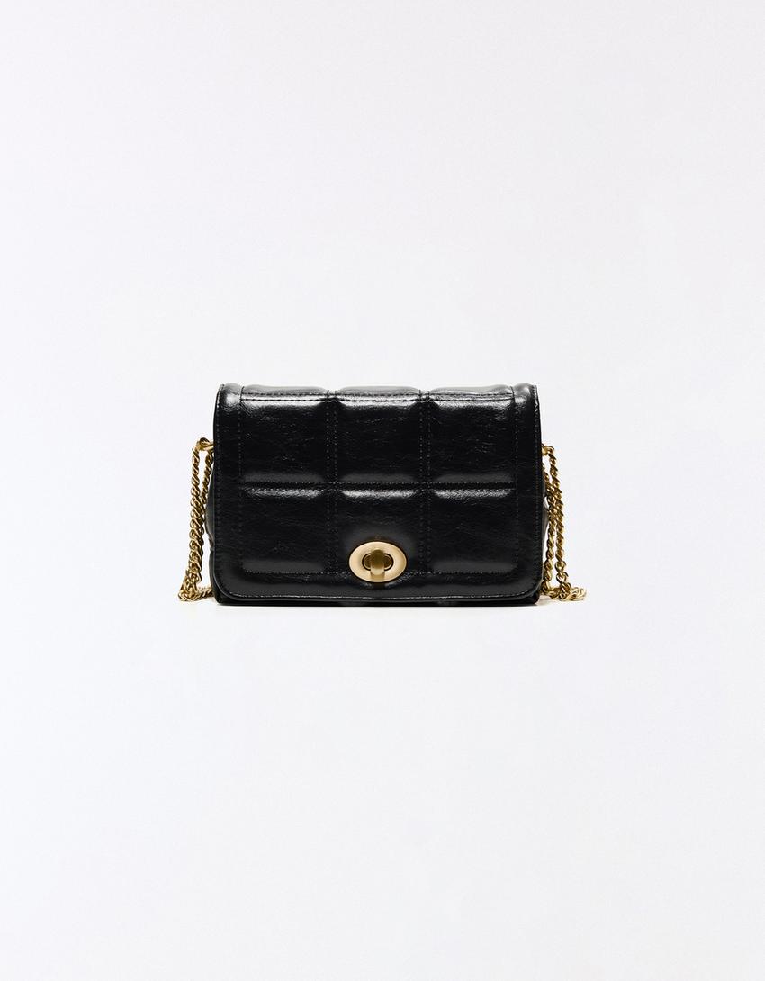 Mini Padded Leather -Effect Bag
