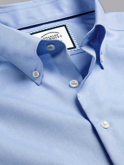 Button-Down Collar Non-Iron Slim Fit Shirt Sky Blue