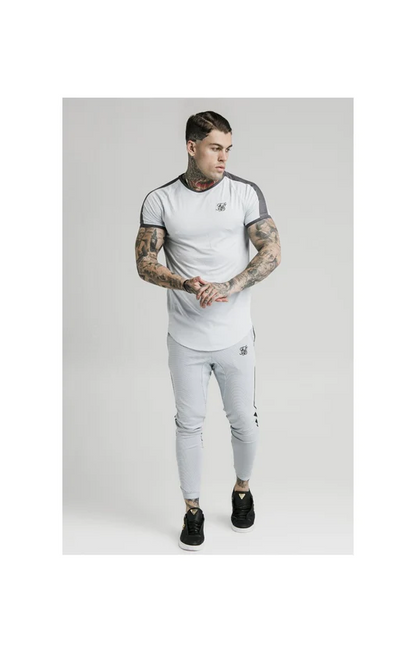 Panel Eyelet Tech Tee – Ice Grey