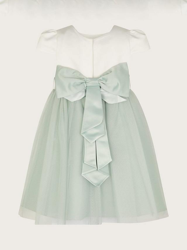 Tulle Bow Detail Bridesmaid Dress, Sage