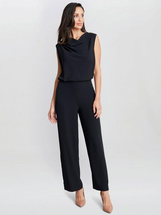 Anaya Crepe Jumpsuit Black