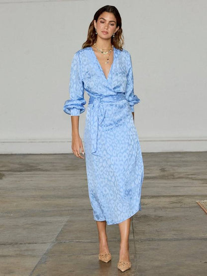 Never Fully Dressed Blue Vienna Midi Dress