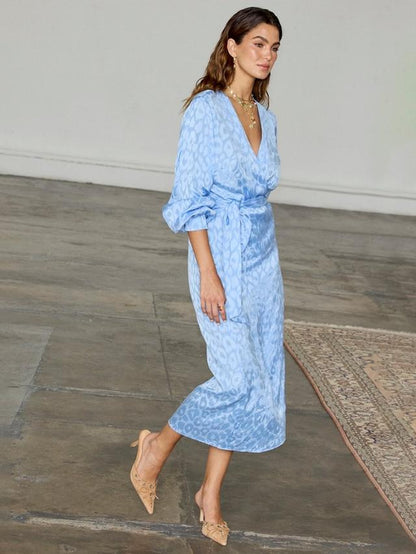 Never Fully Dressed Blue Vienna Midi Dress