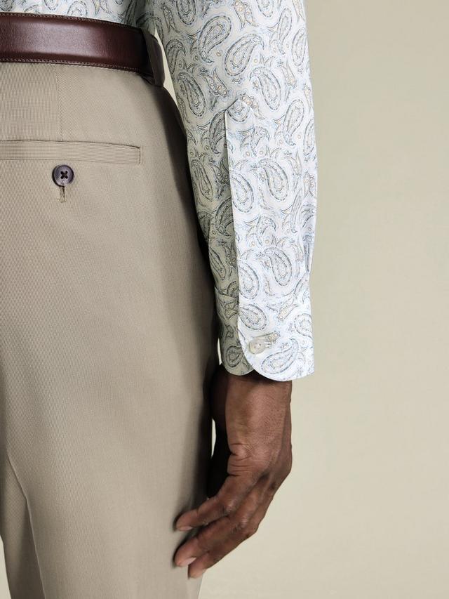 Cotton Paisley Slim Fit Shirt