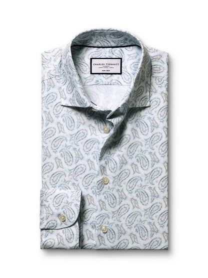 Cotton Paisley Slim Fit Shirt