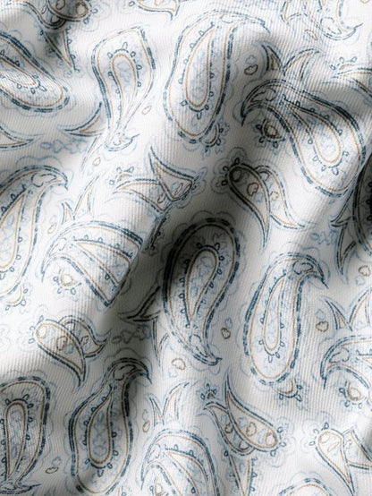 Cotton Paisley Slim Fit Shirt